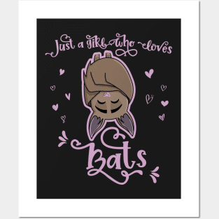 Just a Girl Who Loves Bats - Cute Bat lover graphic Posters and Art